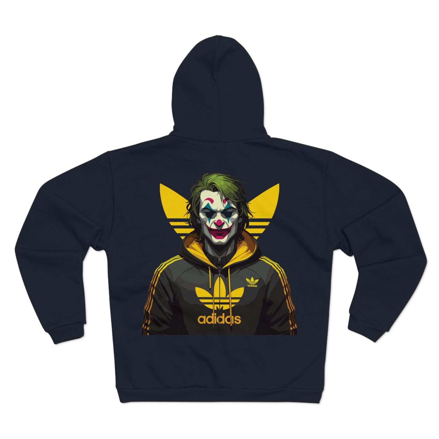 Joker And Adidas Cool Graphic Unisex Hooded Zip Sweatshirt