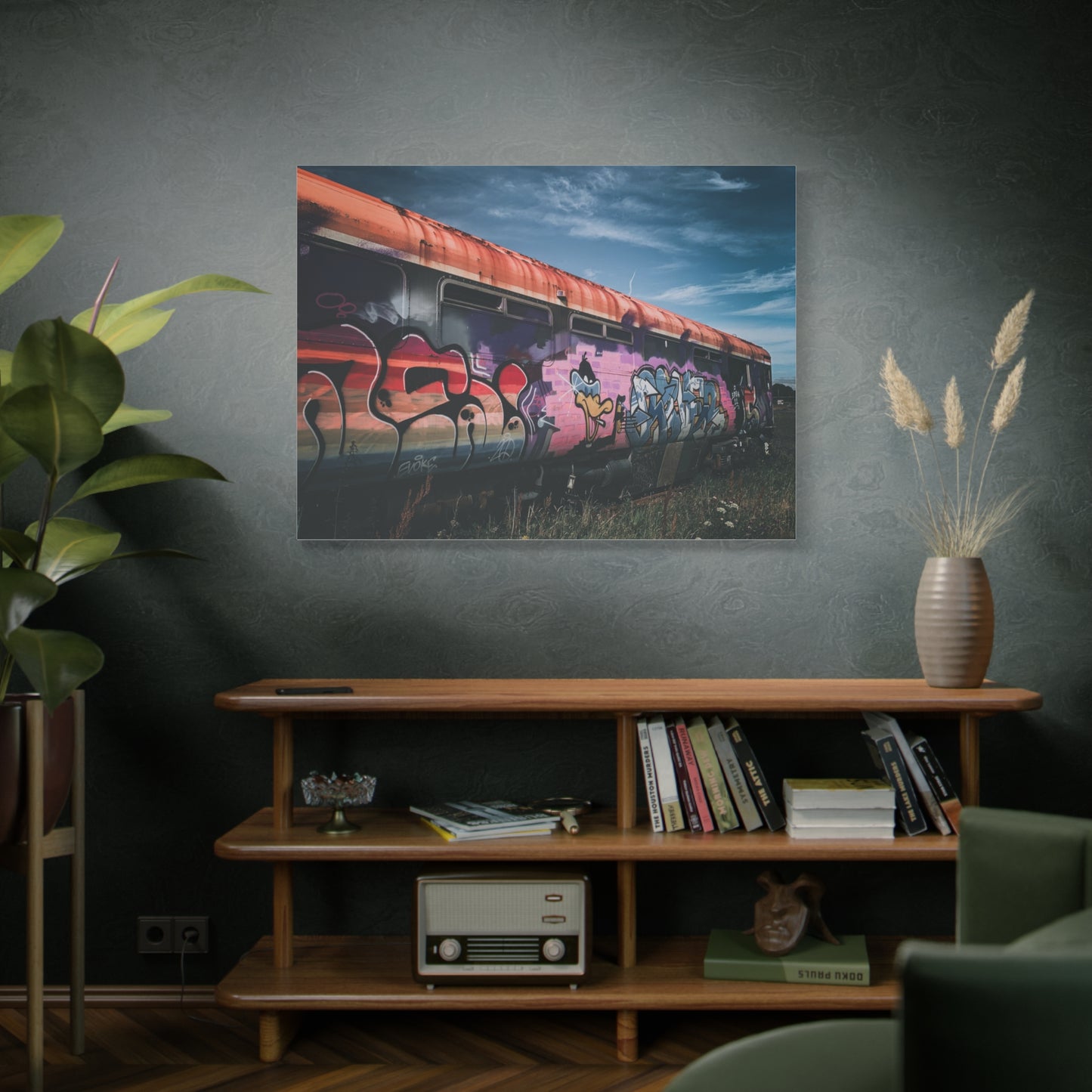 Night Train Matte Canvas, Stretched, 1.25"
