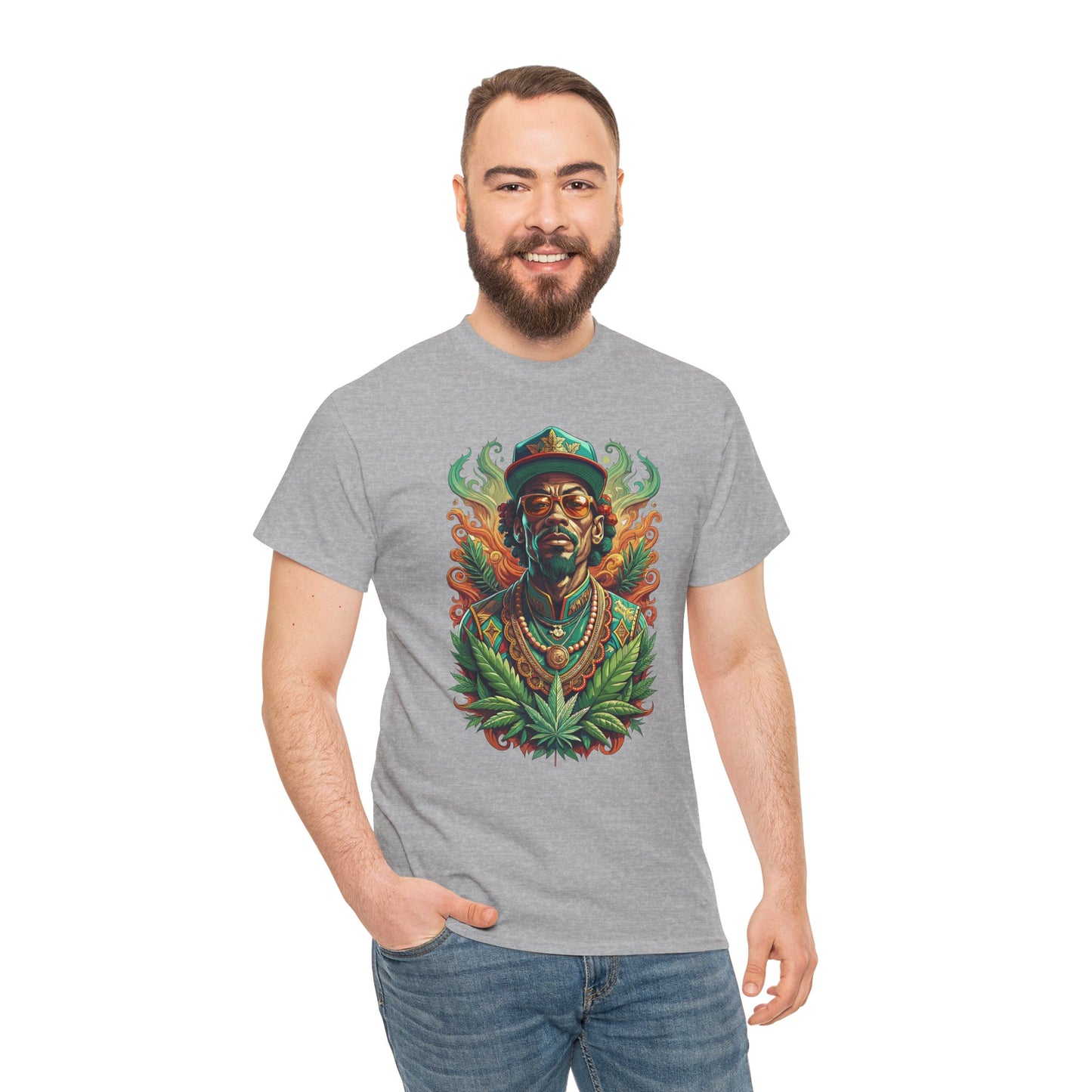 Reggae Lion Tee — Rasta Portrait Graphic T-Shirt