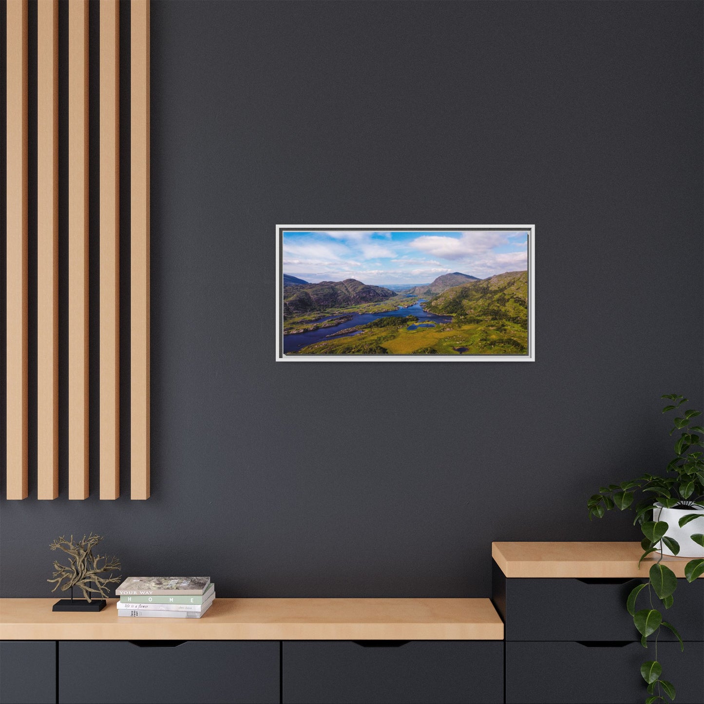 Ladies View Killarney Matte Canvas, Framed (Multi-color)