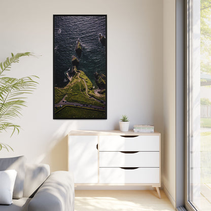 Dunquin Pier Matte Canvas, Framed (Multi-color)
