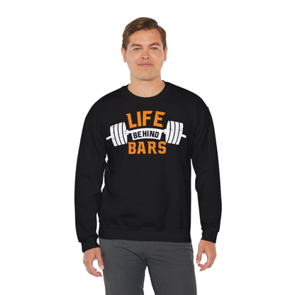 Life Behind Bars Sweatshirt | Unisex Heavy Blend™ Crewneck for Fitness Enthusiasts