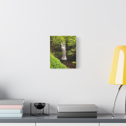 Glacer Waterfall Matte Canvas, Stretched, 1.25"