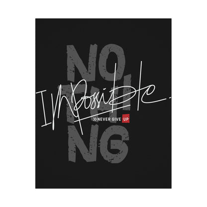 'No Impossible' Motivational Hoodies for Fitness & Inspiration