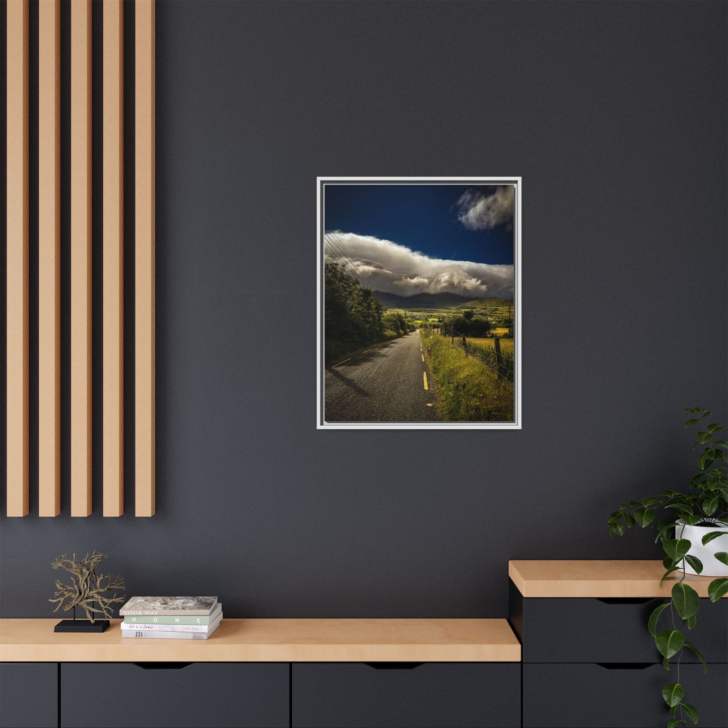 Somewhere In Kerry Matte Canvas, Framed (Multi-color)