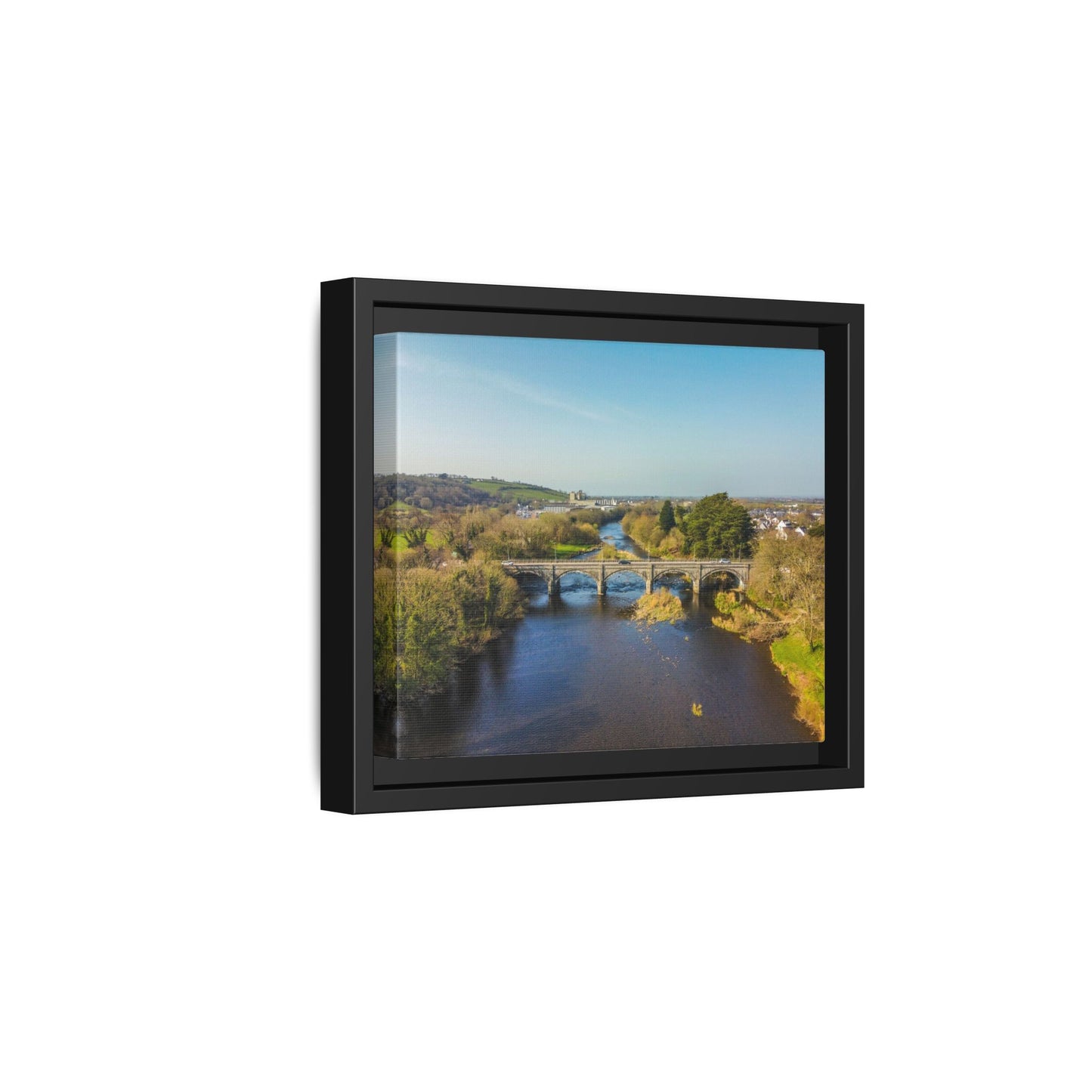 Listowel Bridge Matte Canvas, Framed (Multi-color)