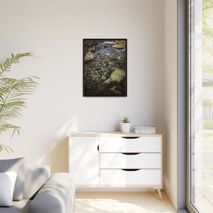 Rocks Matte Canvas, Framed (Multi-color)