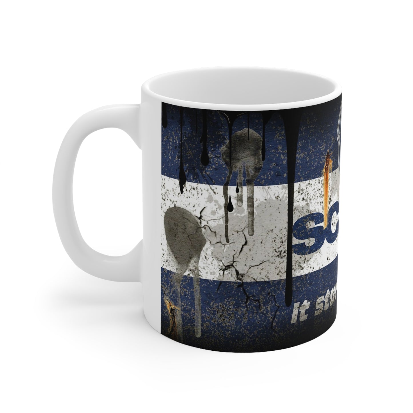 Rustic Scania Ceramic Coffee Cup - 11oz & 15oz - Perfect for Motor Enthusiasts