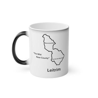 Leitrim Magic Mug: Color - Changing Coffee Cup with Artistic Map Design
