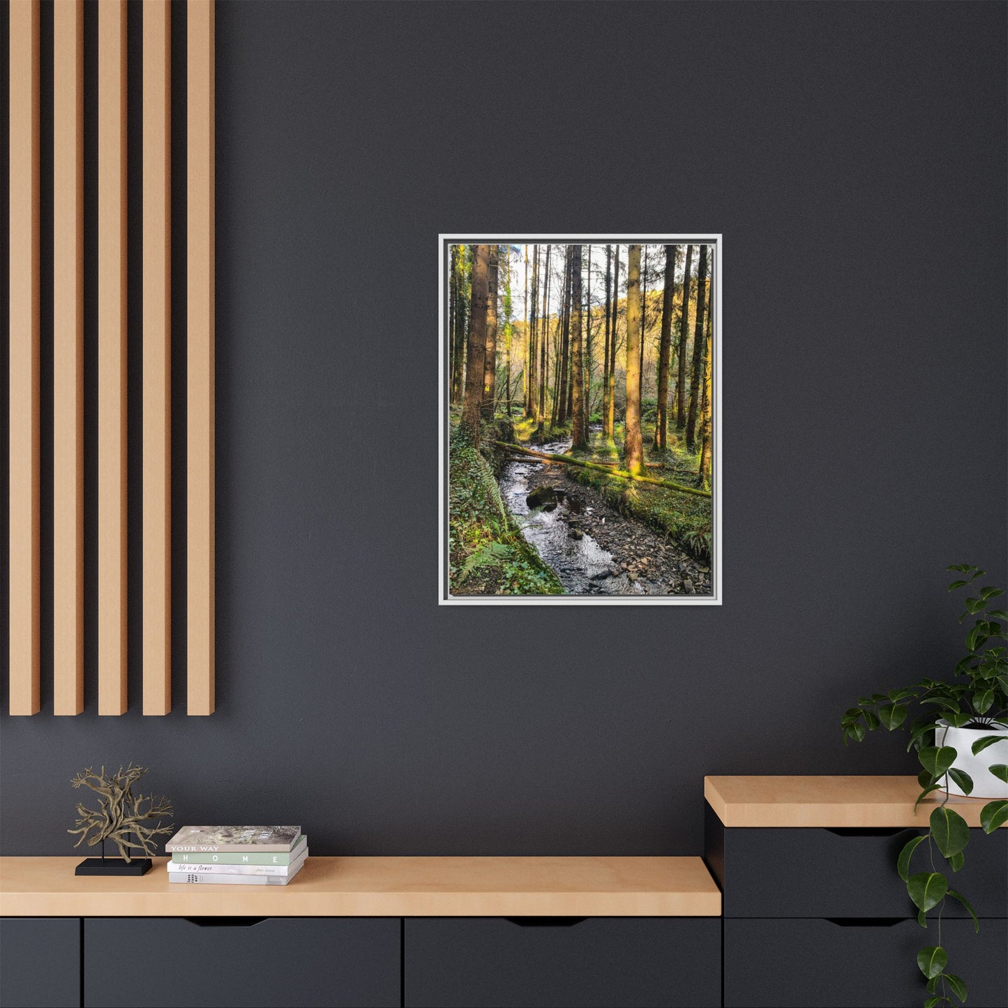 Glanageenty Forest Trail 2 Matte Canvas, Framed (Multi-color)