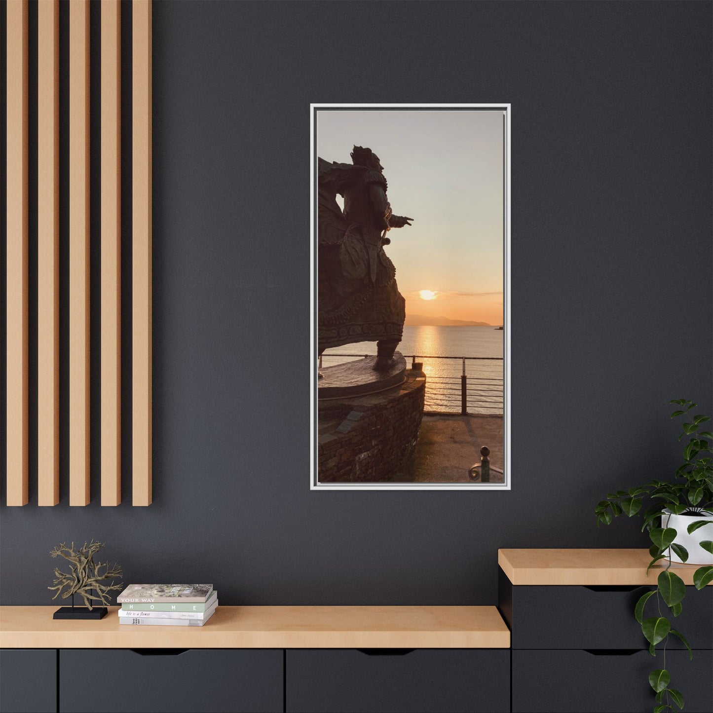 Fenit Matte Canvas, Framed (Multi-color)