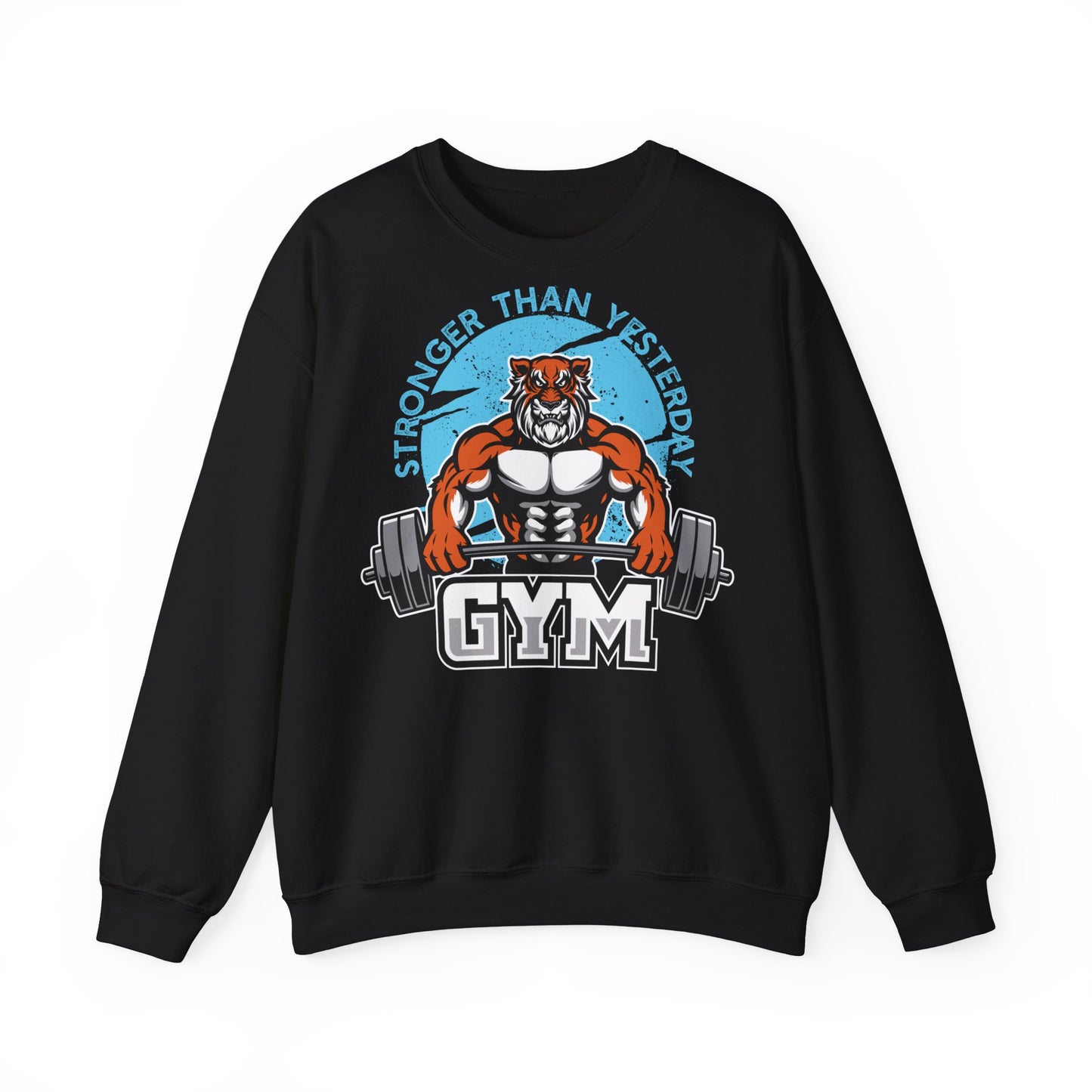 Stronger Than Yesterday Gym Sweatshirt - Unisex Heavy Blend™ Crewneck