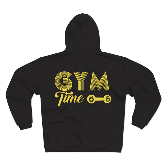 Unisex Gym Time Zip Hoodie - Comfortable Workout Sweatshirt