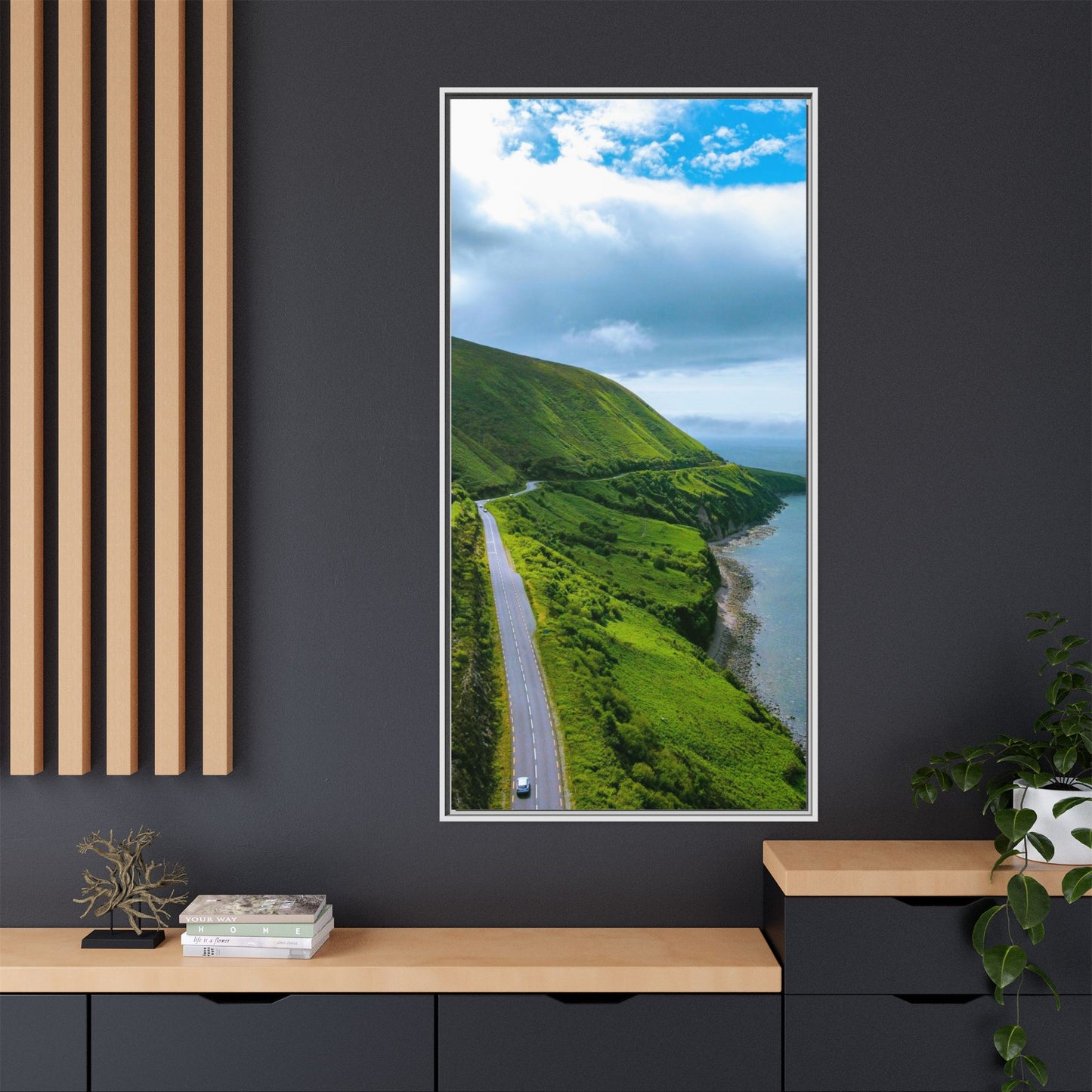 Ring of Kerry Drive Matte Canvas, Framed (Multi-color)
