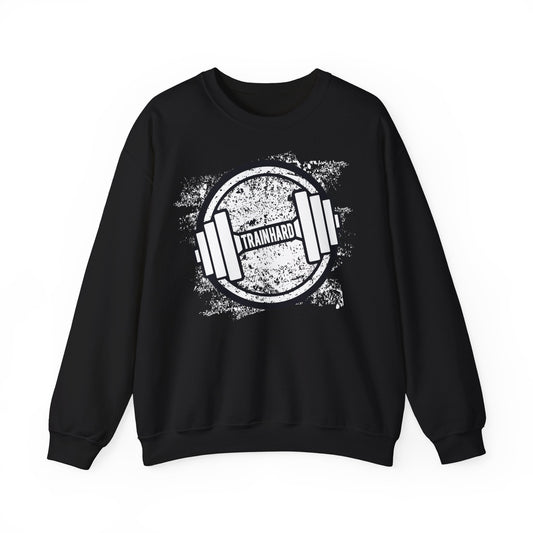 Train Hard Gym Sweatshirt - Unisex Heavy Blend™ Crewneck for Fitness Enthusiasts