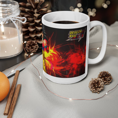 Super Saiyan Ceramic Coffee Mug - 11oz & 15oz - Perfect for Anime Fans