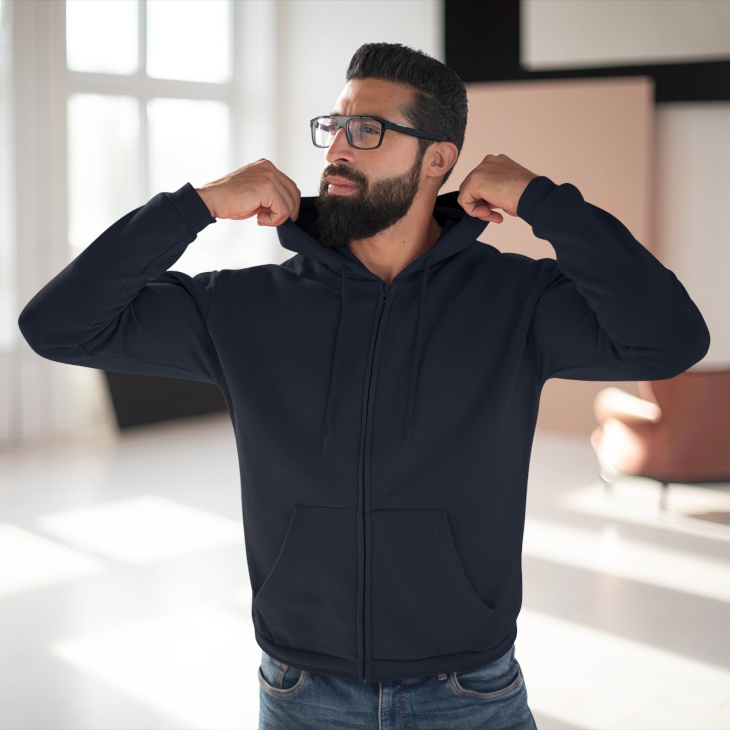 Warning: Beast Mode Activated Unisex Hooded Zip Sweatshirt