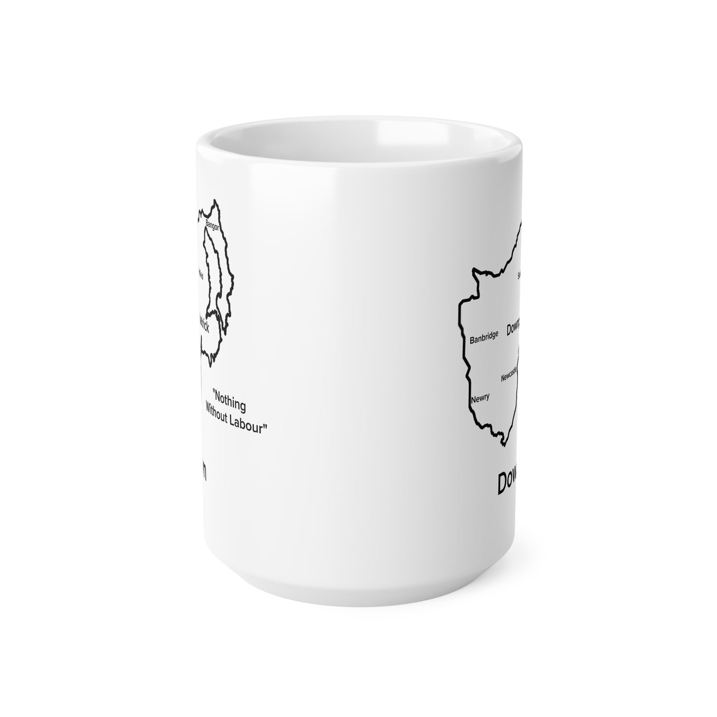 Down Ceramic Coffee Cup - 11oz & 15oz