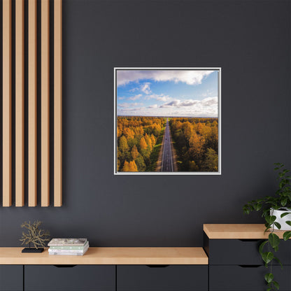 Somewhere In Lithuania Matte Canvas, Framed (Multi-color)