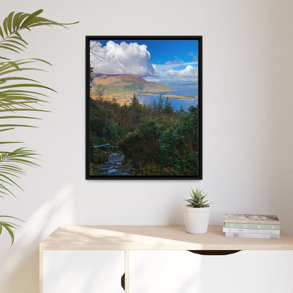 Torc Trail Stairs Matte Canvas, Framed (Multi-color)