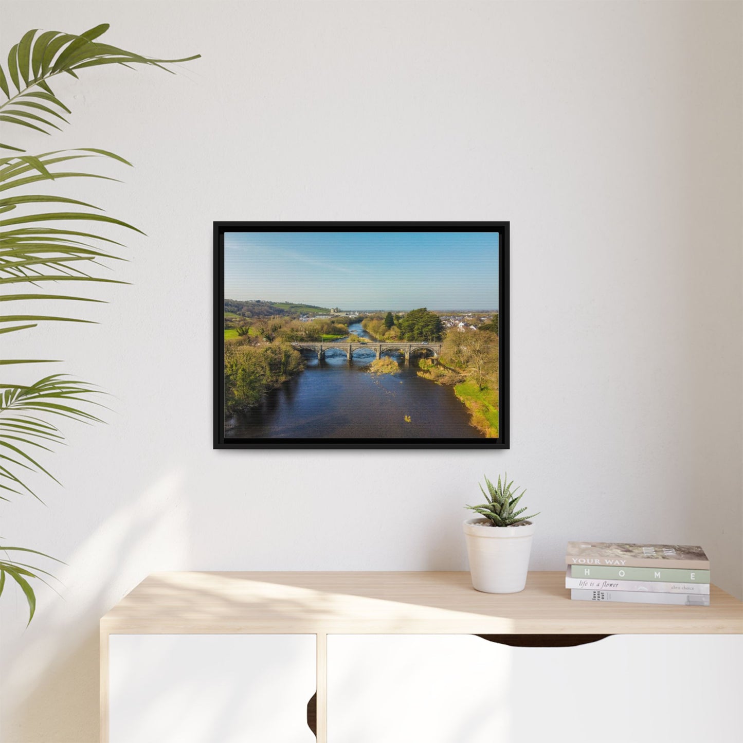 Listowel Bridge Matte Canvas, Framed (Multi-color)