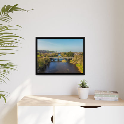 Listowel Bridge Matte Canvas, Framed (Multi-color)