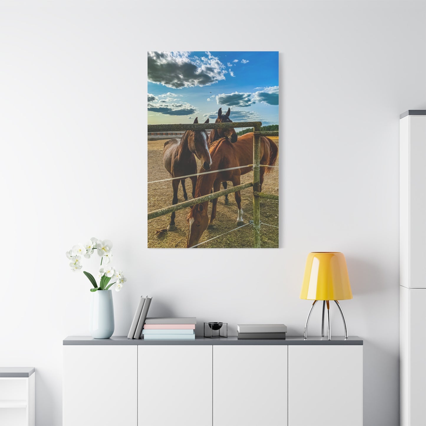 Horses Matte Canvas, Stretched, 1.25"