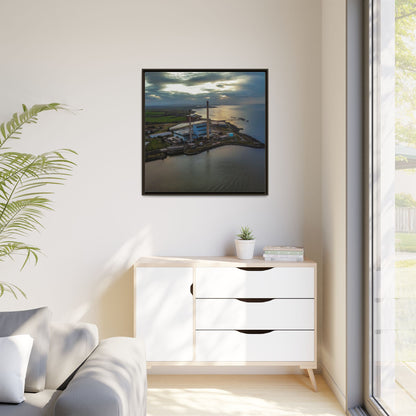 Target  Power Station Matte Canvas, Framed (Multi-color)