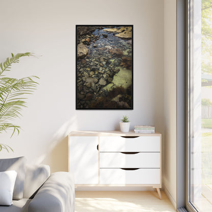 Rocks Matte Canvas, Framed (Multi-color)