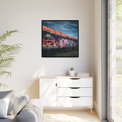 Night Train Matte Canvas, Framed (Multi-color)