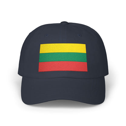 Lithuania Flag Embroidered Classic Dad Cap - Stylish Cotton Hat for Men