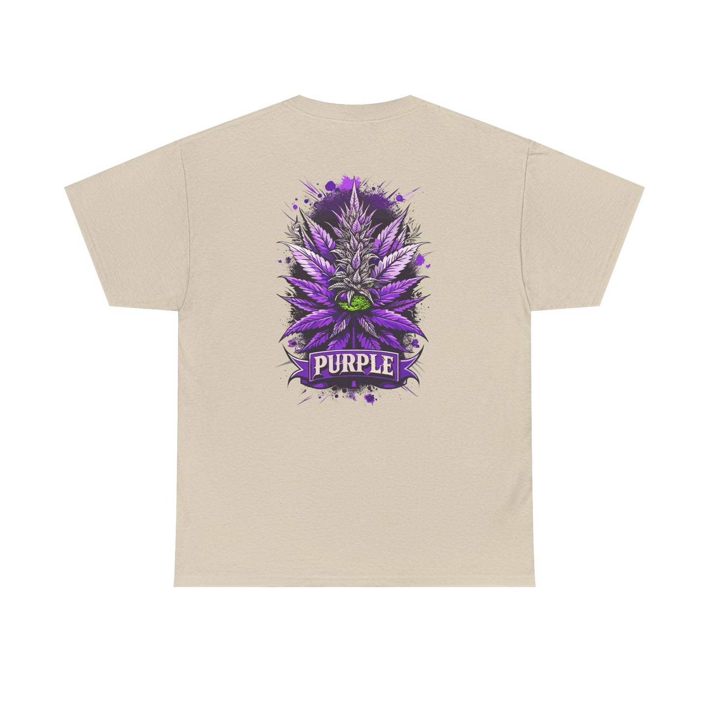 Purple Cannabis Bud T-Shirt — Bold Psychedelic Marijuana Graphic Tee