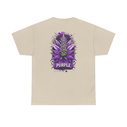 Purple Cannabis Bud T-Shirt — Bold Psychedelic Marijuana Graphic Tee