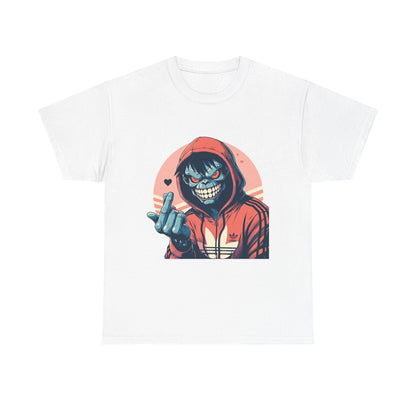 Edgy Graphic Tee for Casual Wear - Unisex Heavy Cotton Tee