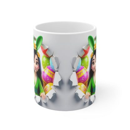 Easter Bunny Ceramic Coffee Cup - Fun 11oz & 15oz Mugs for Holiday Celebrations