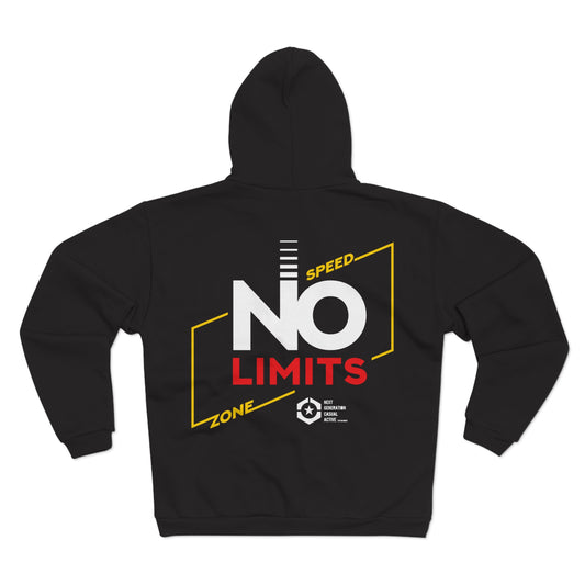 No Limits Unisex Hooded Zip Sweatshirt - Stylish & Comfortable Athleisure Wear