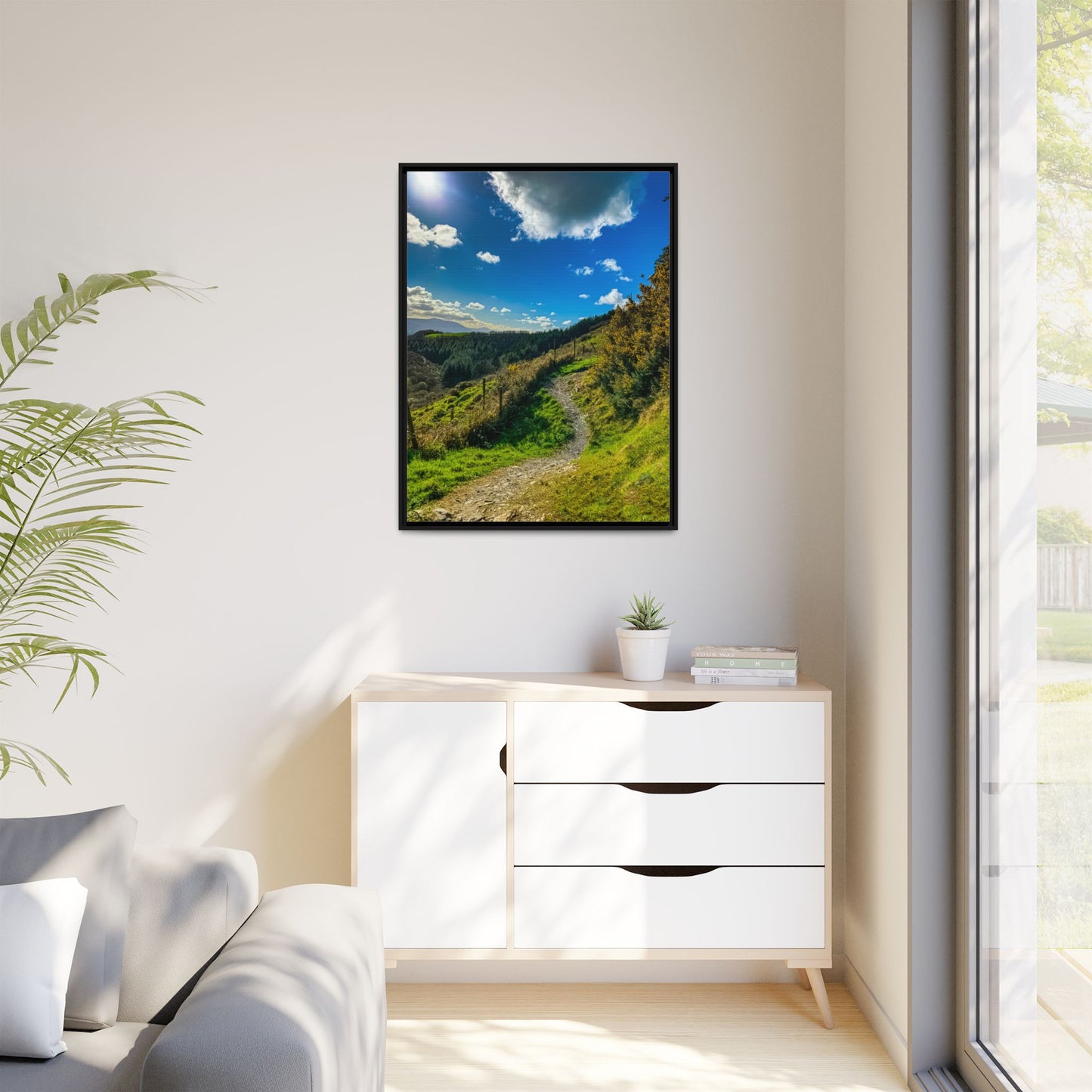 Glanageenty Forest Trail  Matte Canvas, Framed (Multi-color)