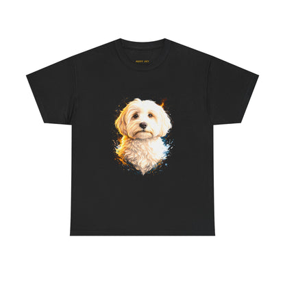 Dog Portrait Tee — Watercolor Puppy Graphic T-Shirt
