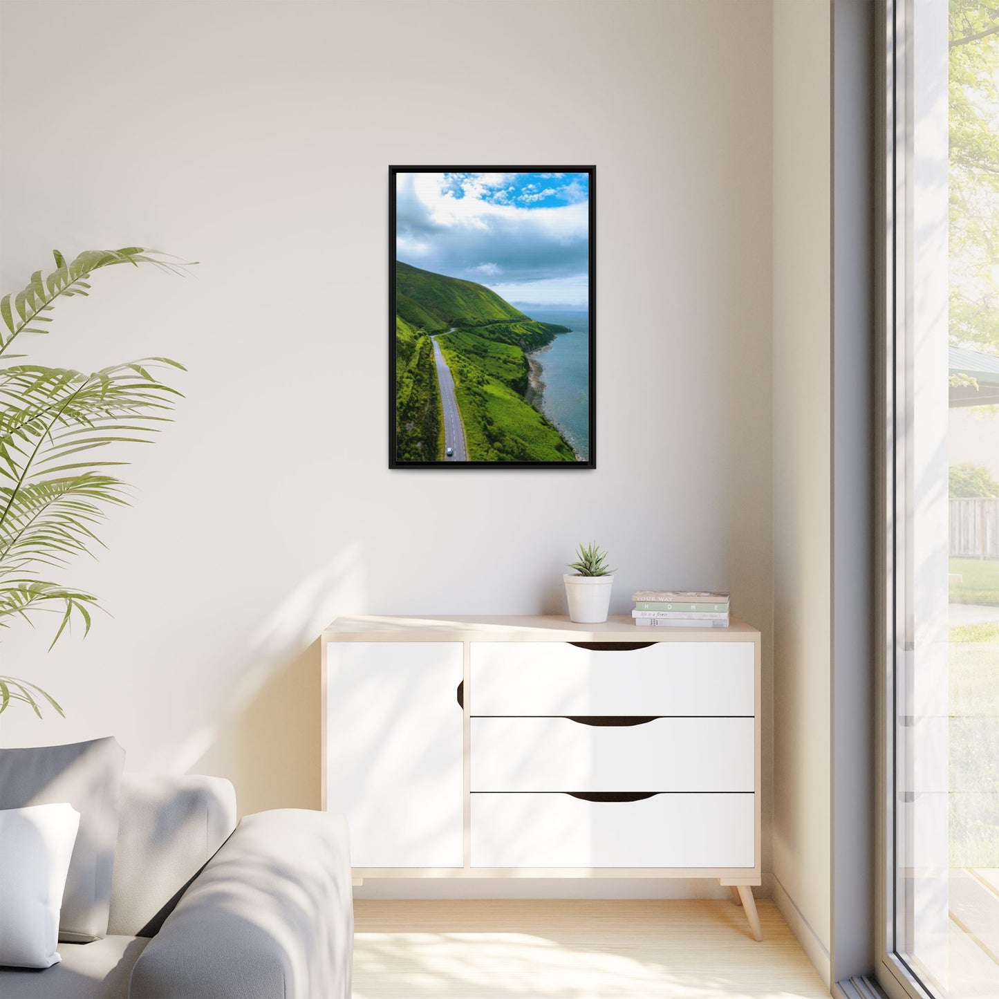 Ring of Kerry Drive Matte Canvas, Framed (Multi-color)