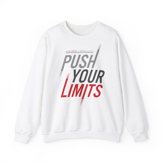 Motivational Crewneck Sweatshirt - 'Push Your Limits'