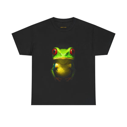 Red-Eyed Tree Frog Graphic Tee — Vibrant Tropical Frog Shirt