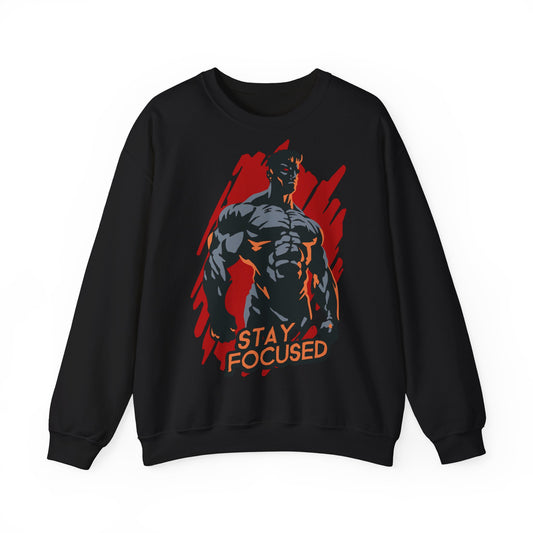 Stay Focused Graphic Unisex Heavy Blend™ Crewneck Sweatshirt