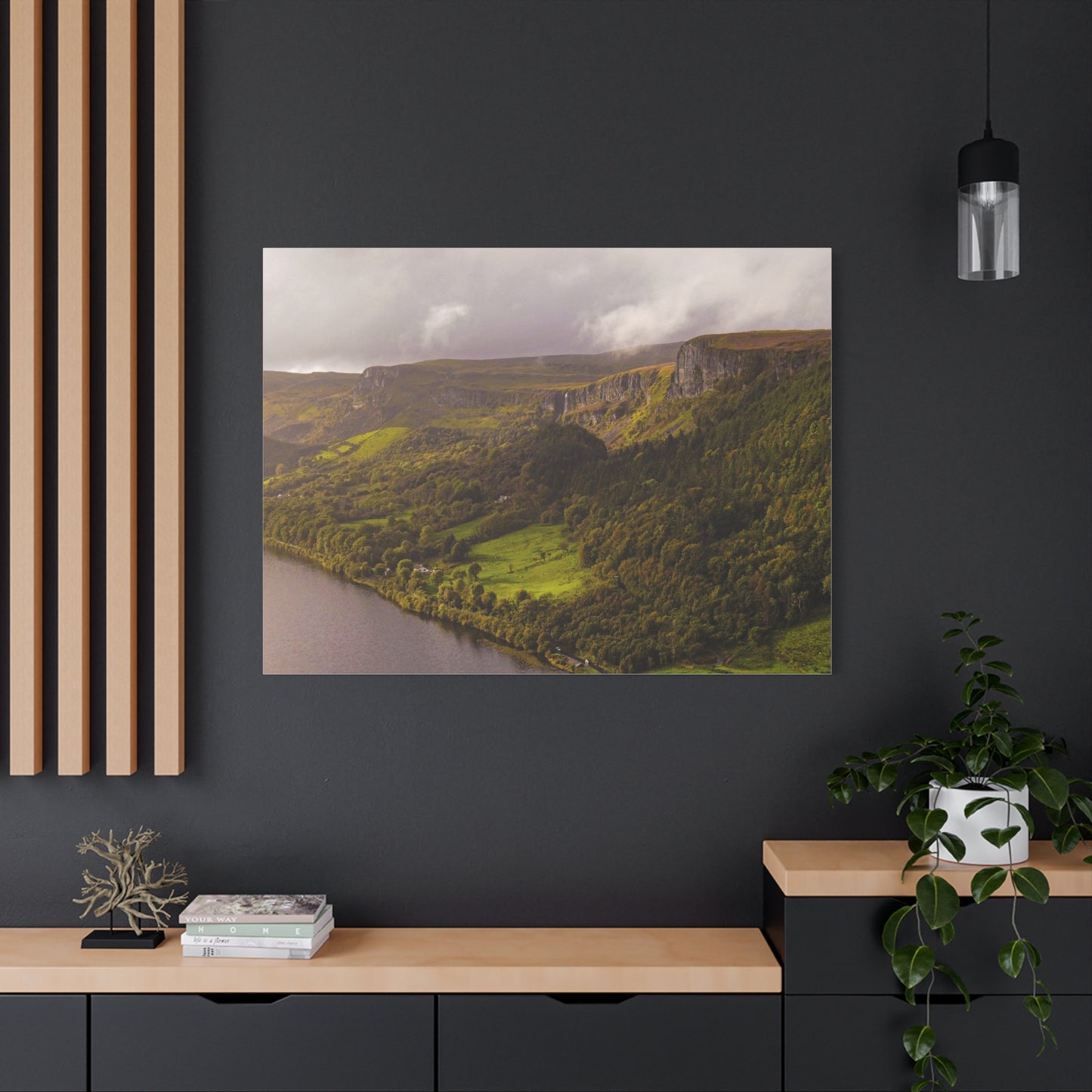 Sruth in Aghadh an Aird or The devil's Chimney Matte Canvas, Stretched, 1.25"