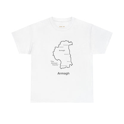Armagh Unisex Heavy Cotton Tee White Edition