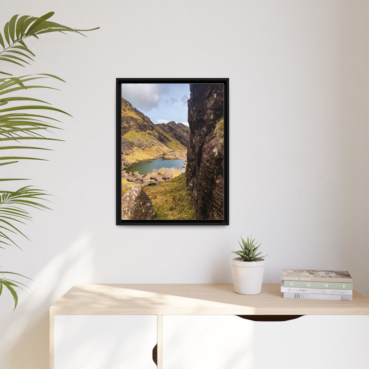 Mount Brandon Valley Matte Canvas, Framed (Multi-color)