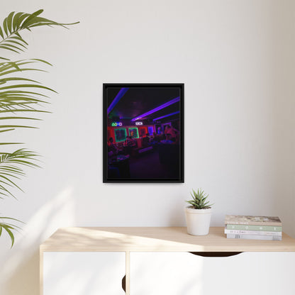 Mermaids Night Club Matte Canvas, Framed (Multi-color)