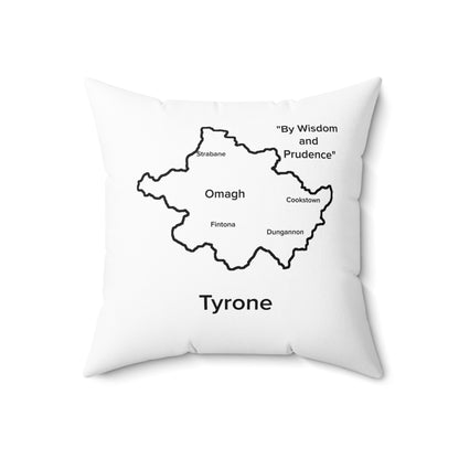 Tyrone Spun Polyester Square Pillow White Edition 4 Sizes
