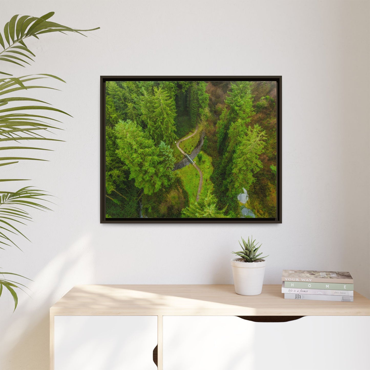 Glanageenty Forest Matte Canvas, Framed (Multi-color)