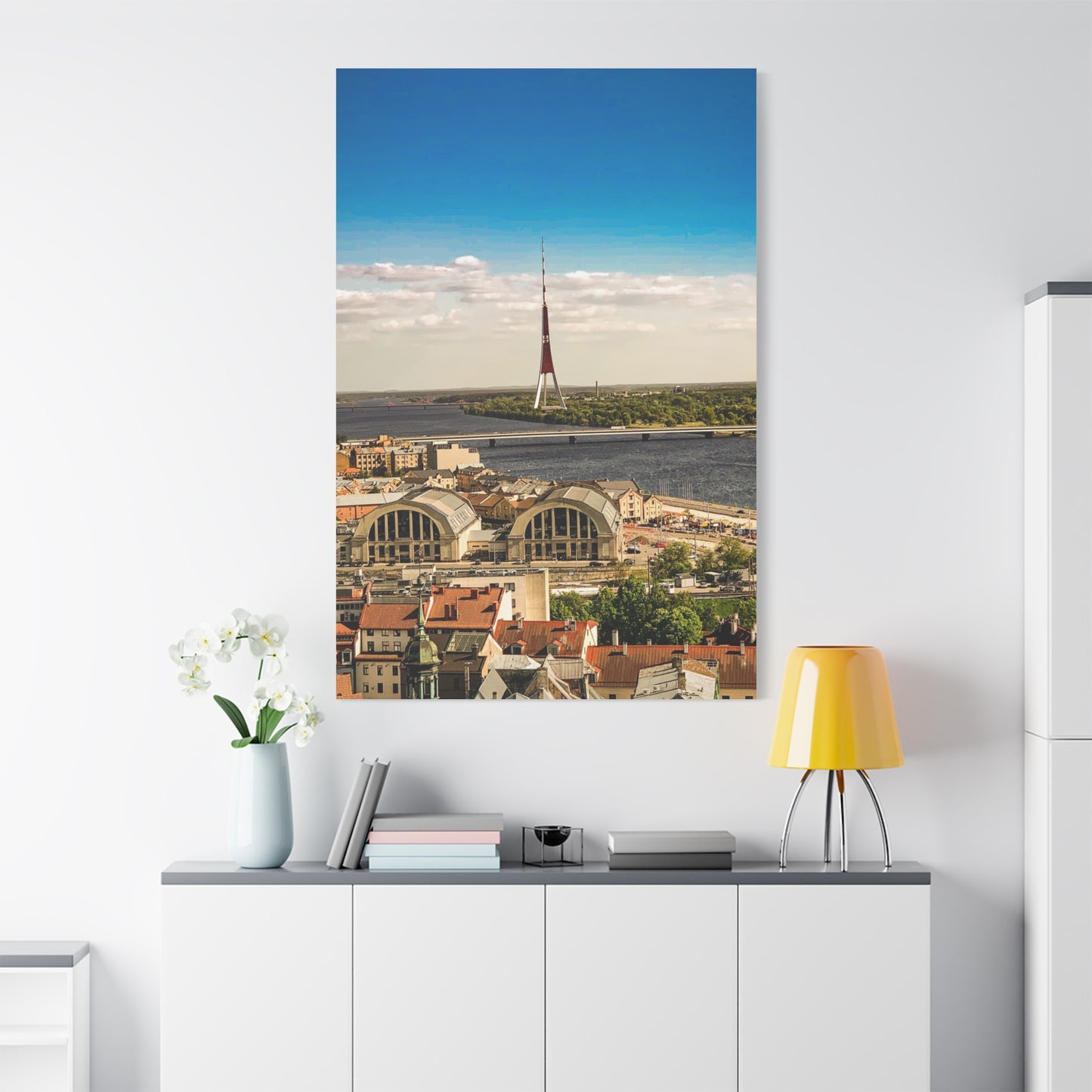 Riga TV Tower Matte Canvas, Stretched, 1.25"