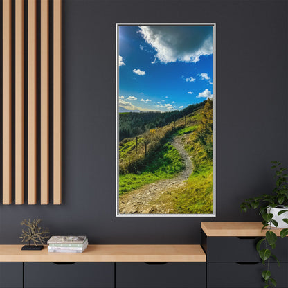 Glanageenty Forest Trail Matte Canvas, Framed (Multi-color)